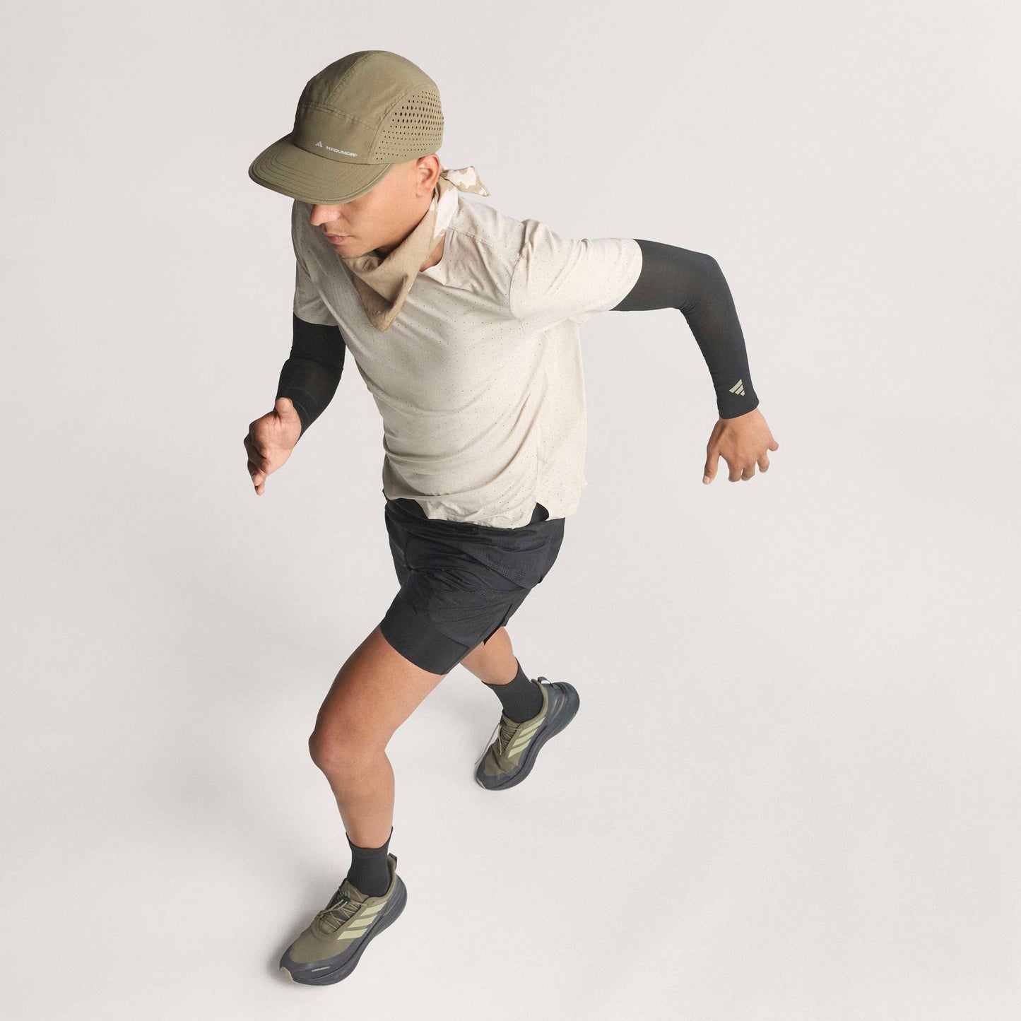 adidas Adi365 H.Koumori Running Tee | Putty Grey | Mens