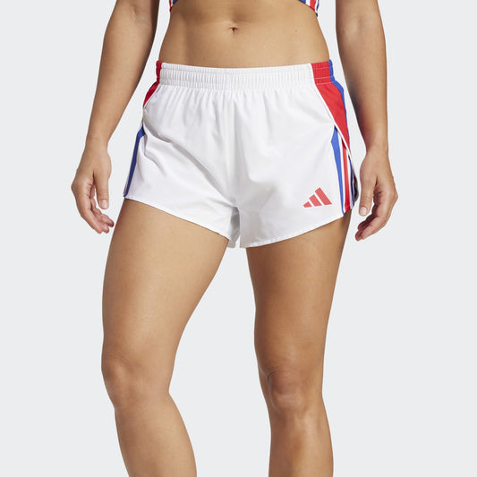 adidas Adizero Retro Short | White | Womens