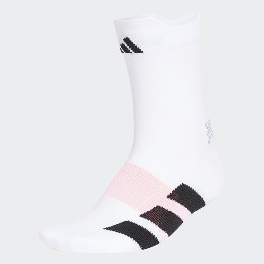 adidas RUNxADIZERO Quarter Sock | White / Black