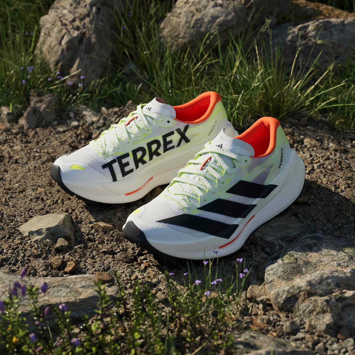 adidas Terrex Agravic TT | Cloud White / Core Black / Impact Orange | Womens