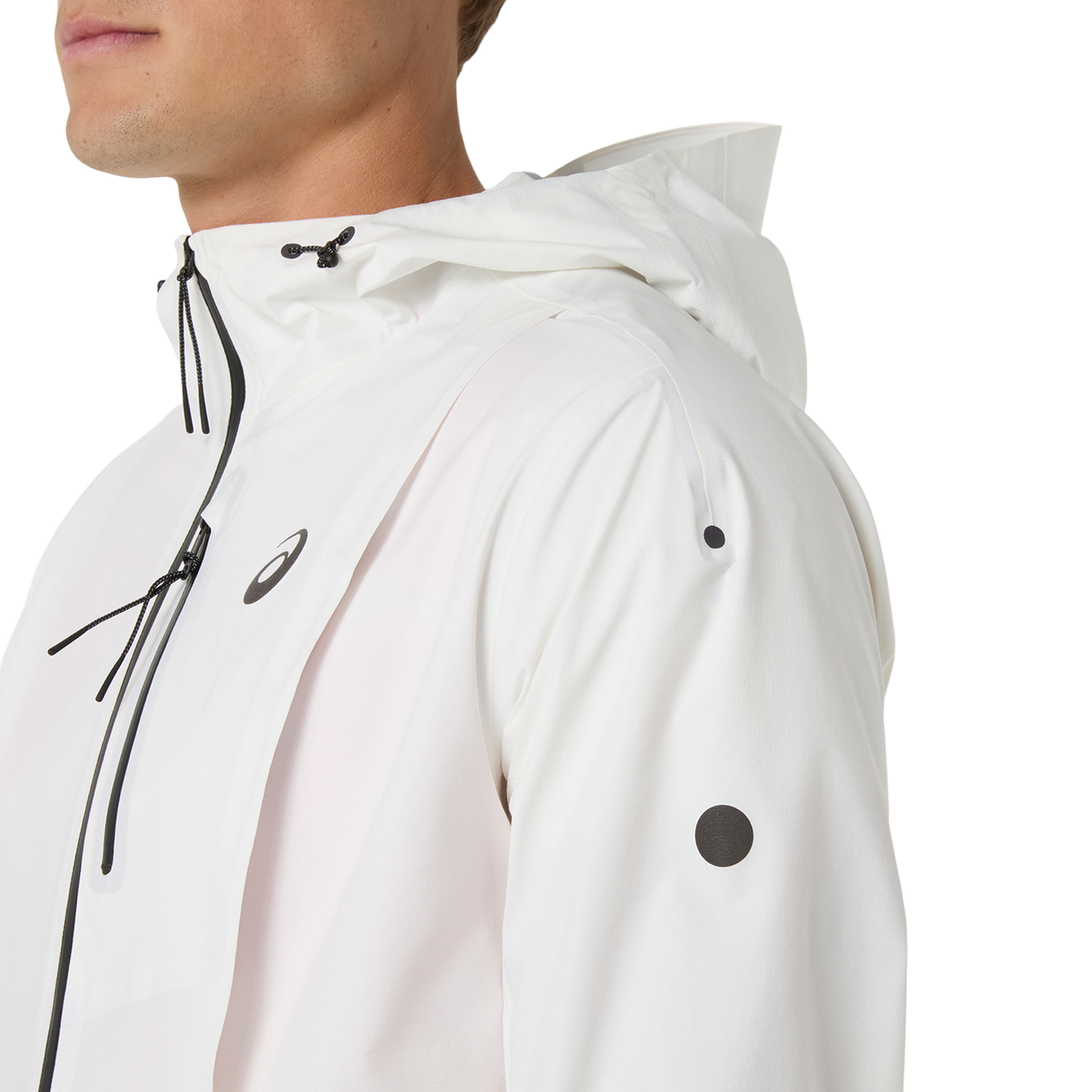 Asics Fujitrail Elite Waterproof Jacket | Cream | Mens
