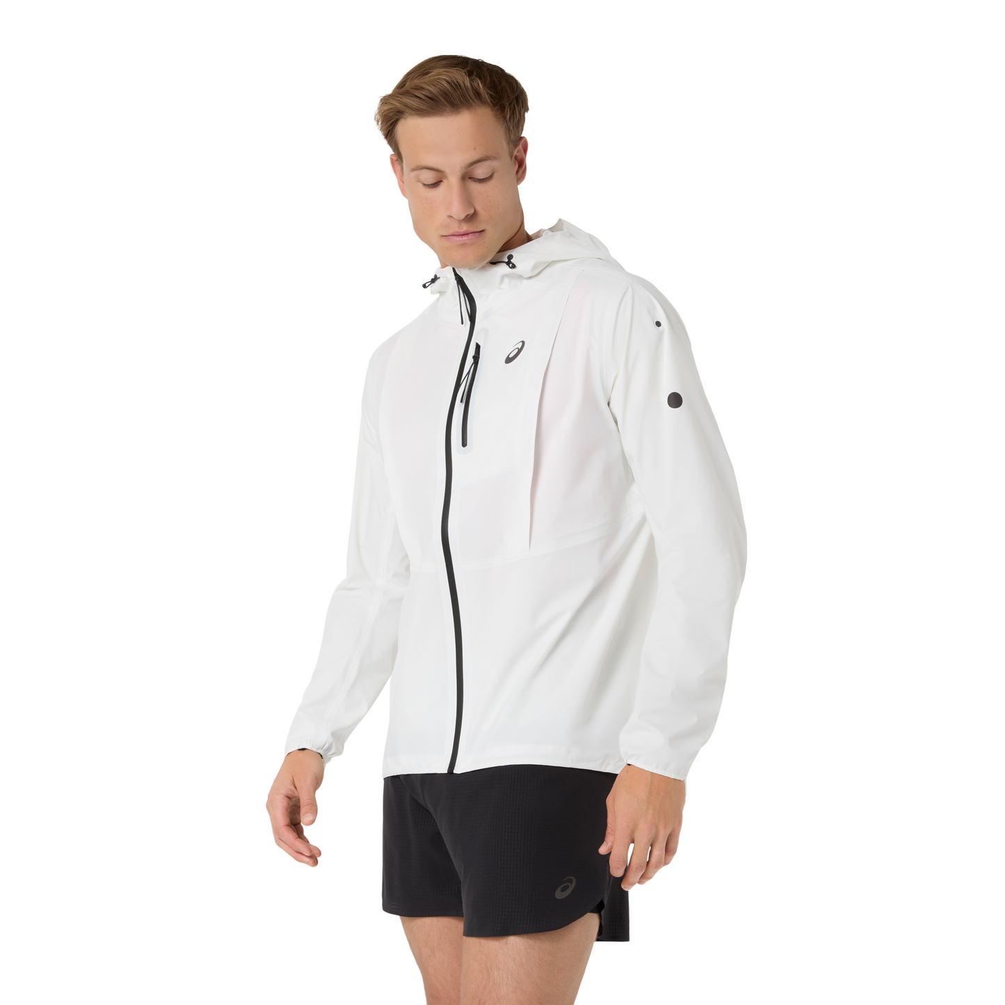 Asics Fujitrail Elite Waterproof Jacket | Cream | Mens