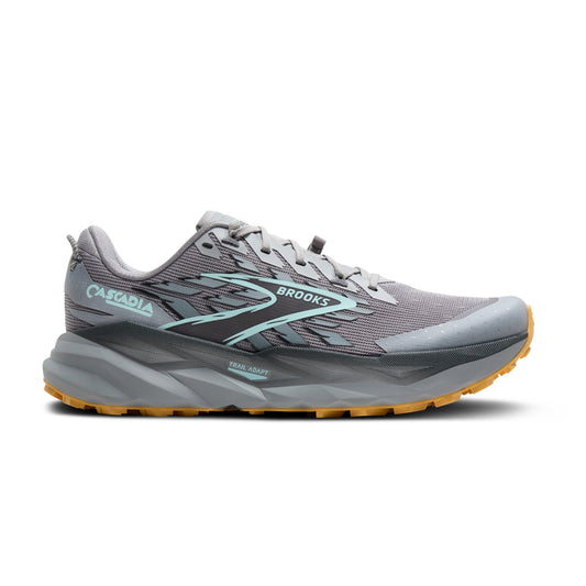 Brooks Cascadia 19 Wide | Alloy / Ebony / Orange | Mens