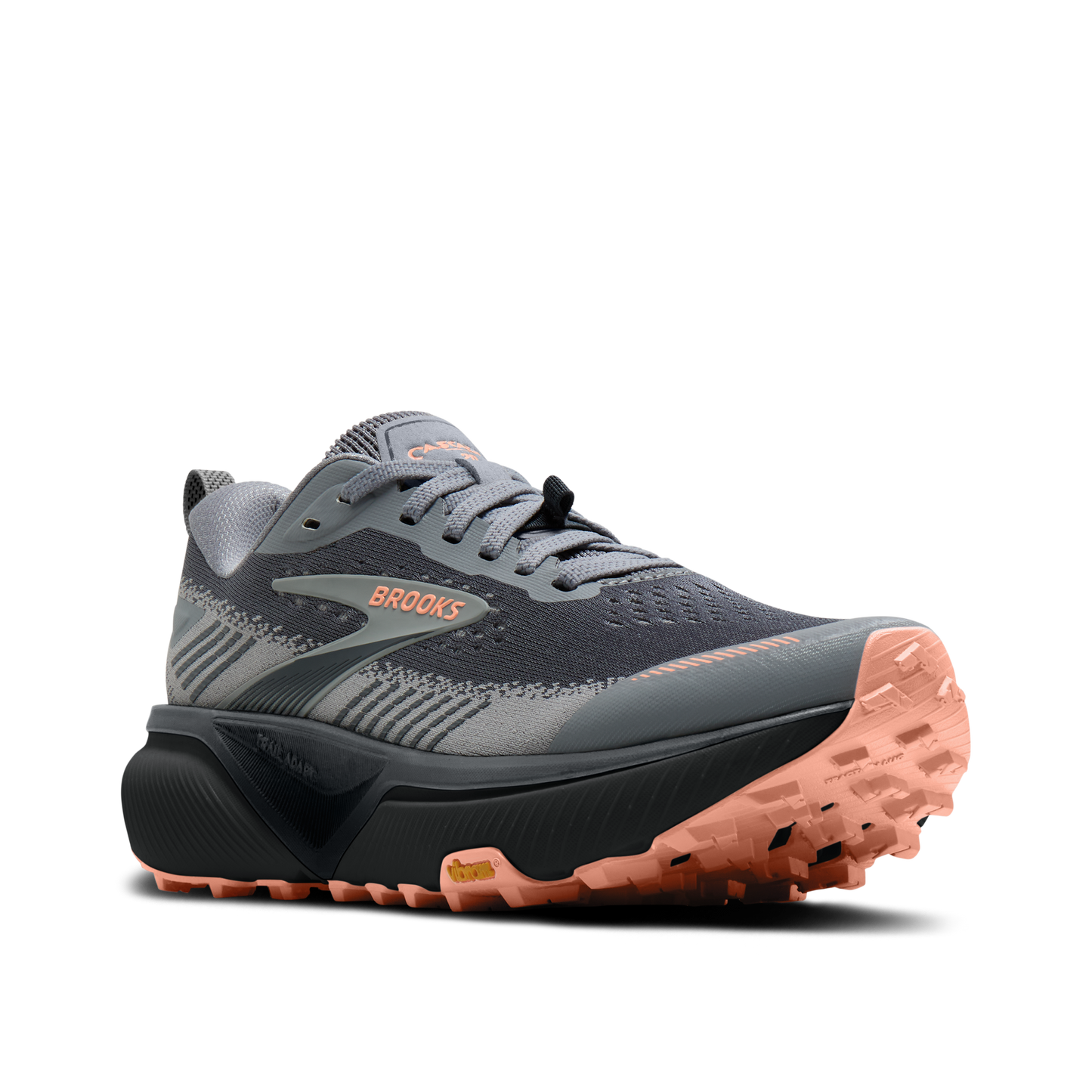 Brooks Cascadia 20 | Grey / Grey / Peach | Womens