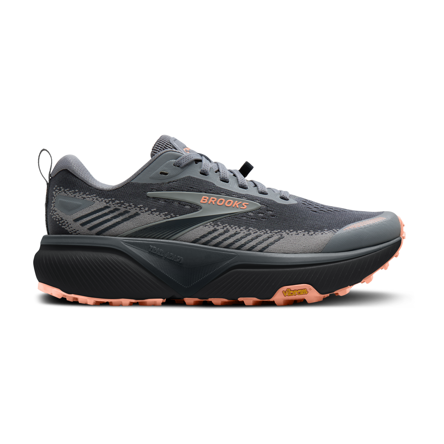 Brooks Cascadia 20 | Grey / Grey / Peach | Womens
