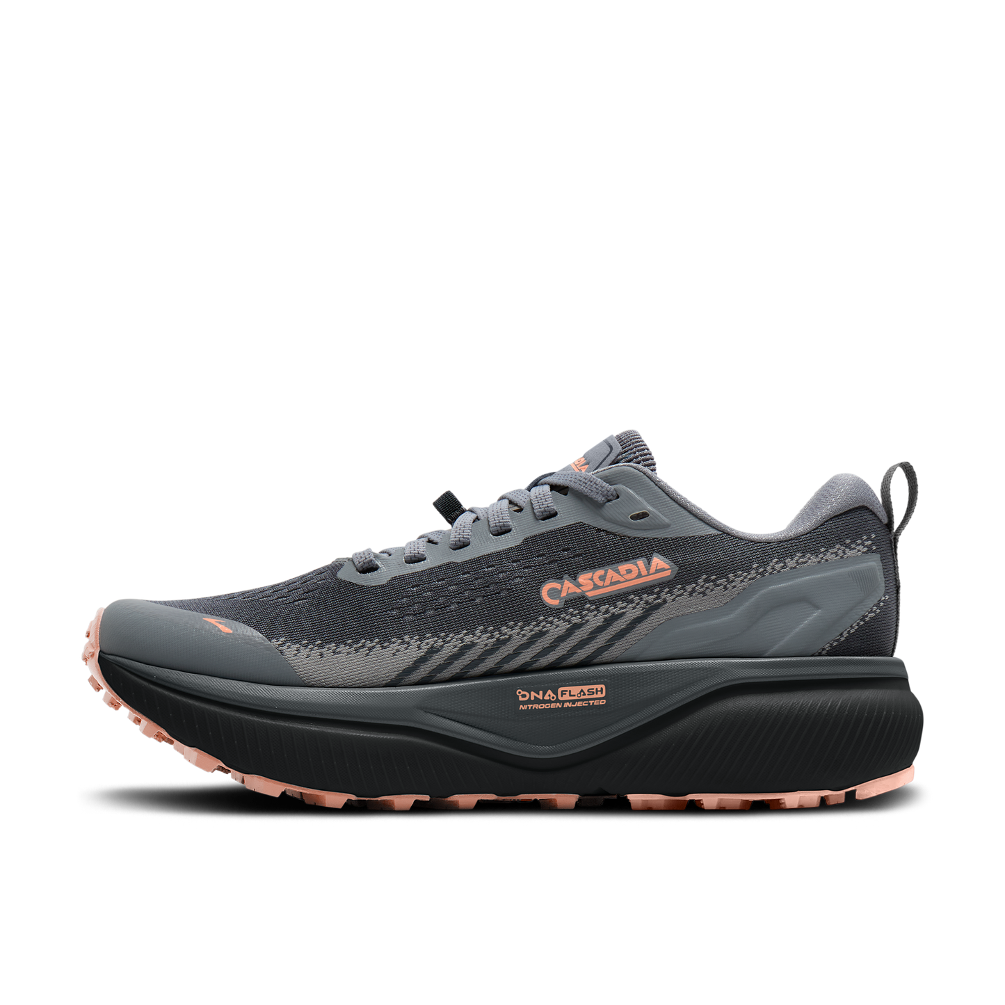 Brooks Cascadia 20 | Grey / Grey / Peach | Womens