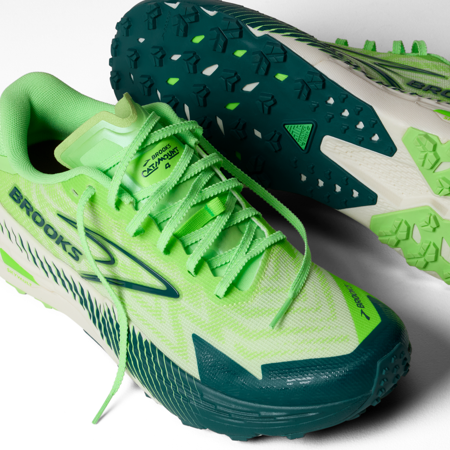 Brooks Catamount 4 | Green / Green Gecko / Atlantic Deep | Mens