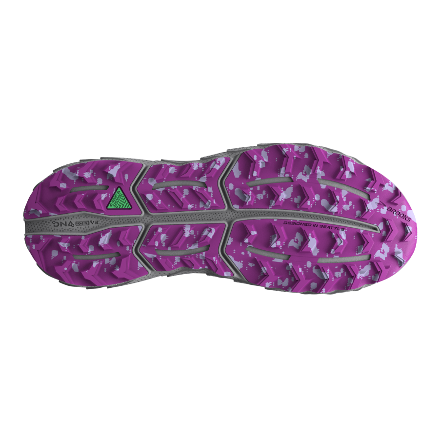 Brooks Cascadia 17 Wide | Oyster / Blackened Pearl / Purple | Womens