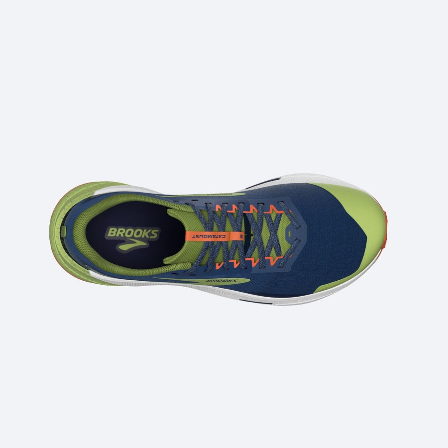 Brooks Catamount 2 | Navy / Firecracker / Sharp Green | Mens