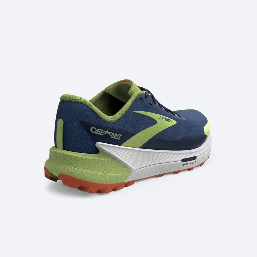 Brooks Catamount 2 | Navy / Firecracker / Sharp Green | Mens