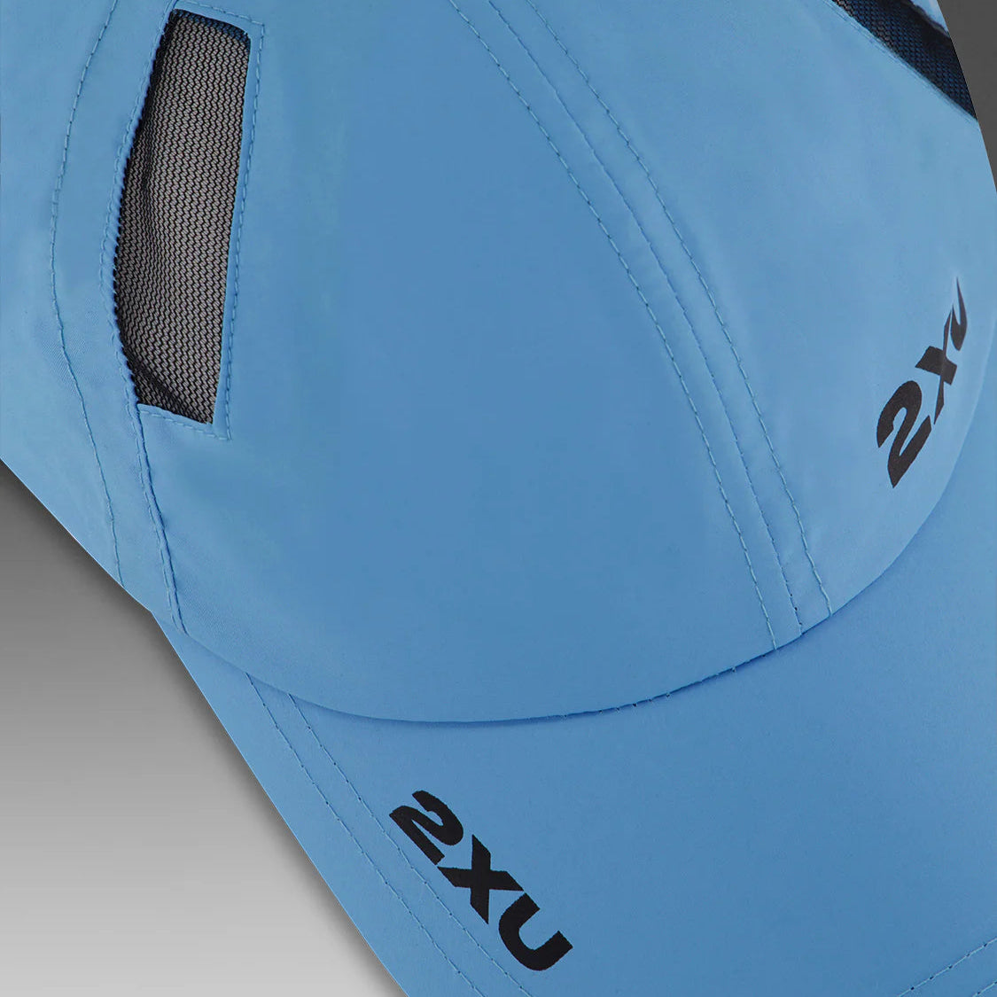 2XU Run Cap | Azure Blue / Black