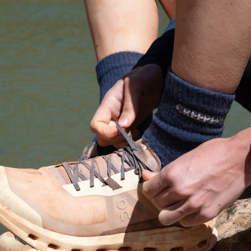 Creepers Merino Toe Socks | Crew Length | Dark Navy