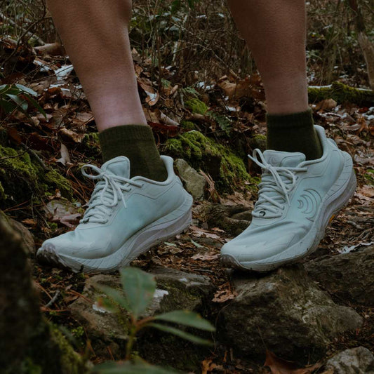 Creepers Merino Toe Socks | Quarter Crew | Camo-Toes Olive Drab