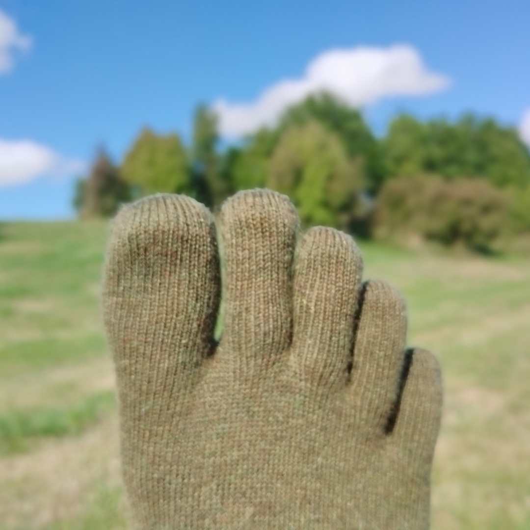 Creepers Merino Toe Socks | Quarter Crew | Camo-Toes Olive Drab