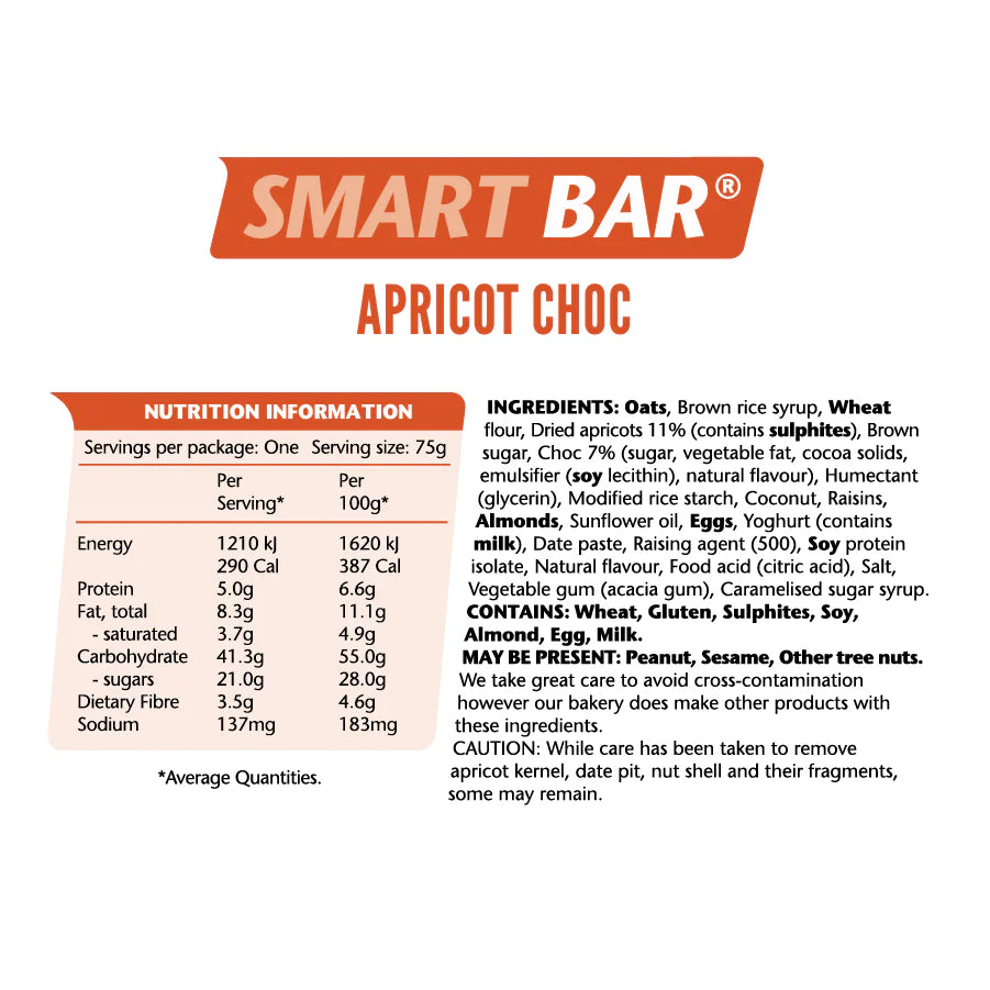 Em's Power Cookies Smart Bar | Apricot Choc