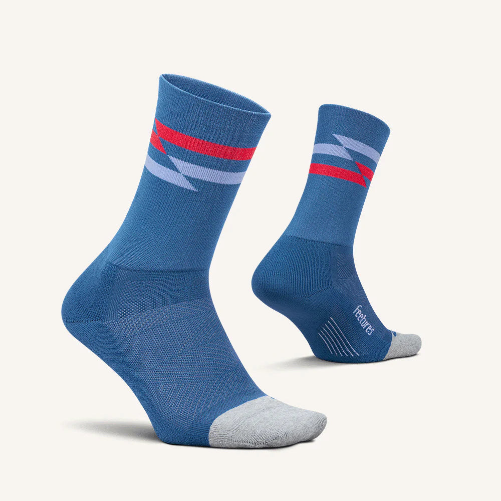 Feetures Elite | Light Cushion | Mini-Crew | Blue Track