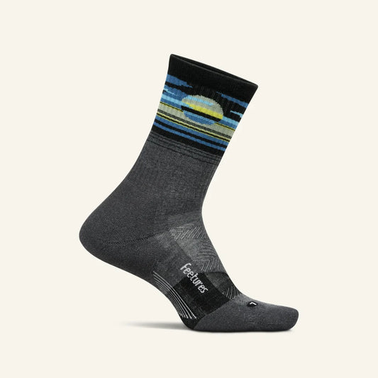 Feetures Trail | Max Cushion | Mini-Crew | Cloud Veil Grey