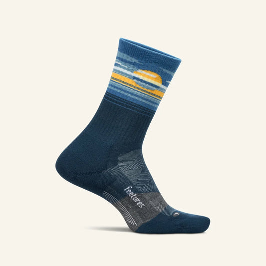 Feetures Trail | Max Cushion | Mini-Crew | Cloud Veil Navy