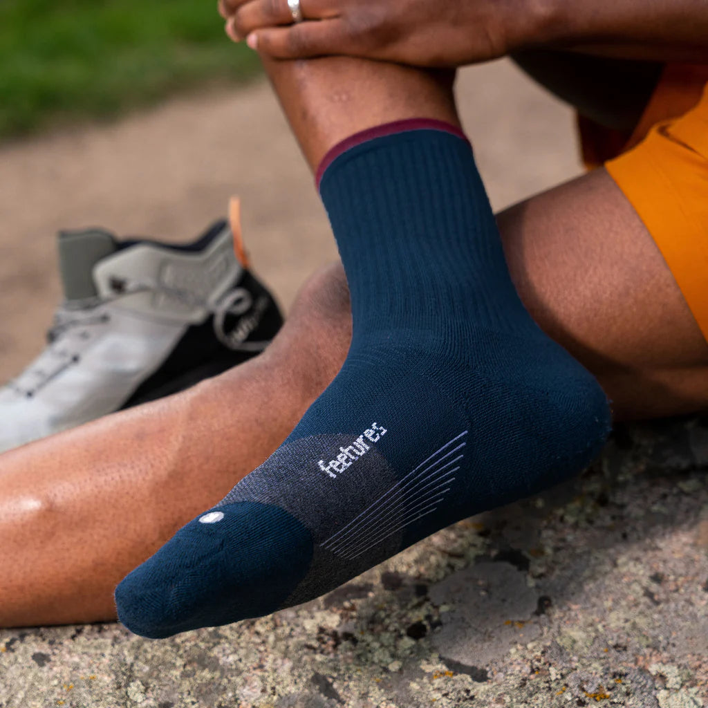 Feetures Trail | Max Cushion | Mini-Crew | French Navy