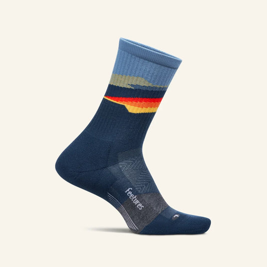 Feetures Trail | Max Cushion | Mini-Crew | Tectonic Navy