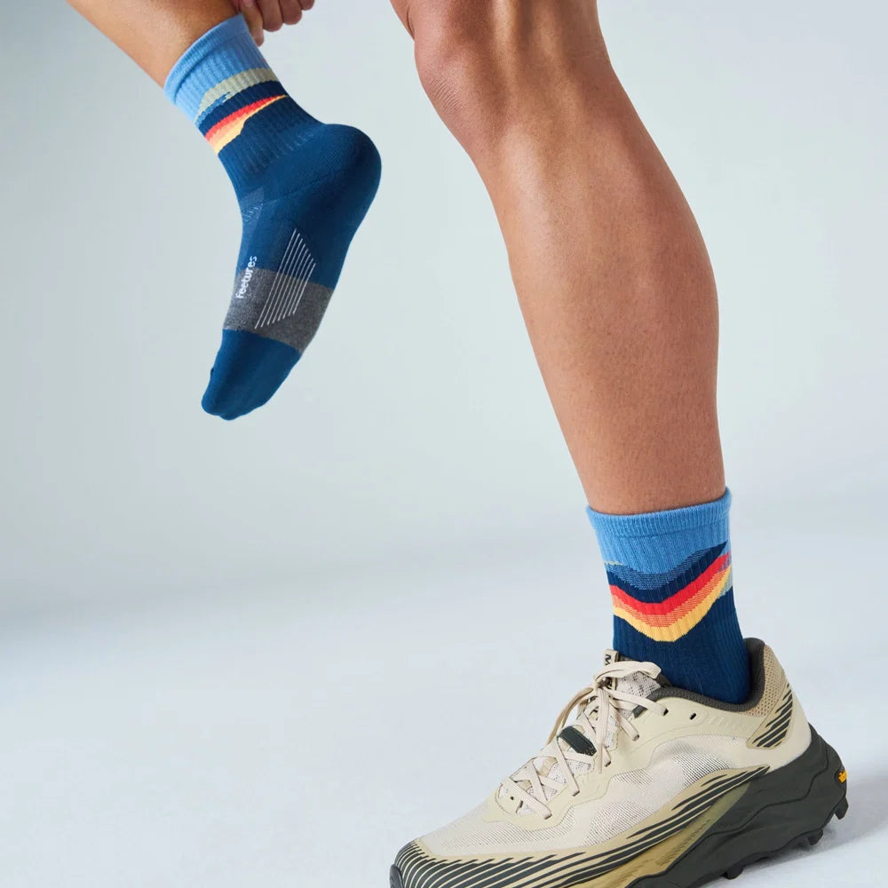 Feetures Trail | Max Cushion | Mini-Crew | Tectonic Navy