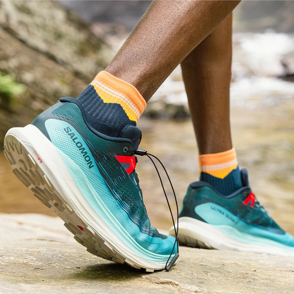 Feetures Trail | Max Cushion | Quarter Length | Blue Ridge Navy
