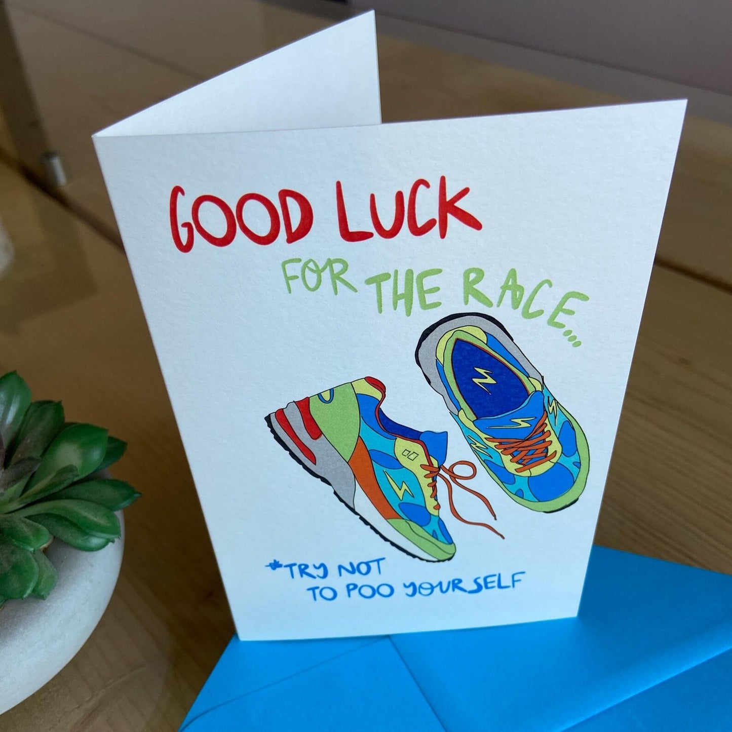 Good Luck ... Try Not to Poo Yourself | Greeting Card