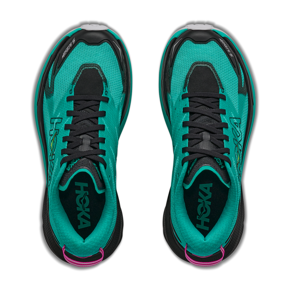 Hoka Mafate 5 | Black / Electric Aqua | Womens