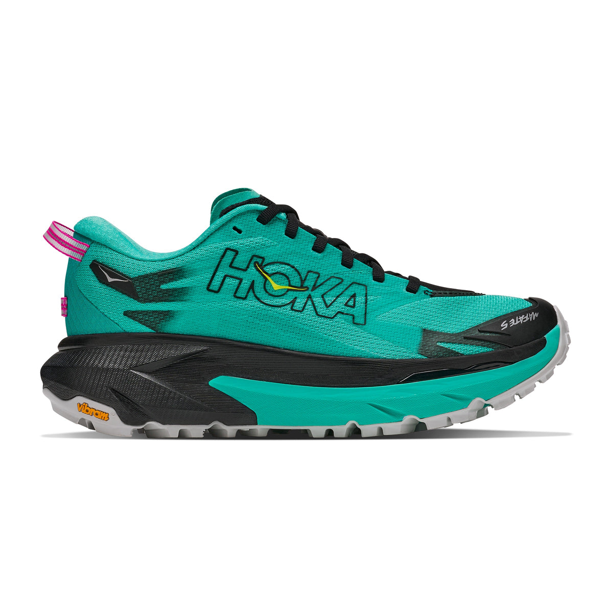 Hoka Mafate 5 | Black / Electric Aqua | Womens
