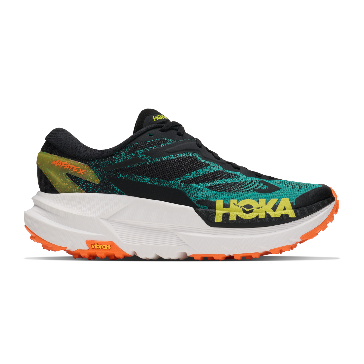 Hoka Mafate X | Black / Electric Aqua | Mens