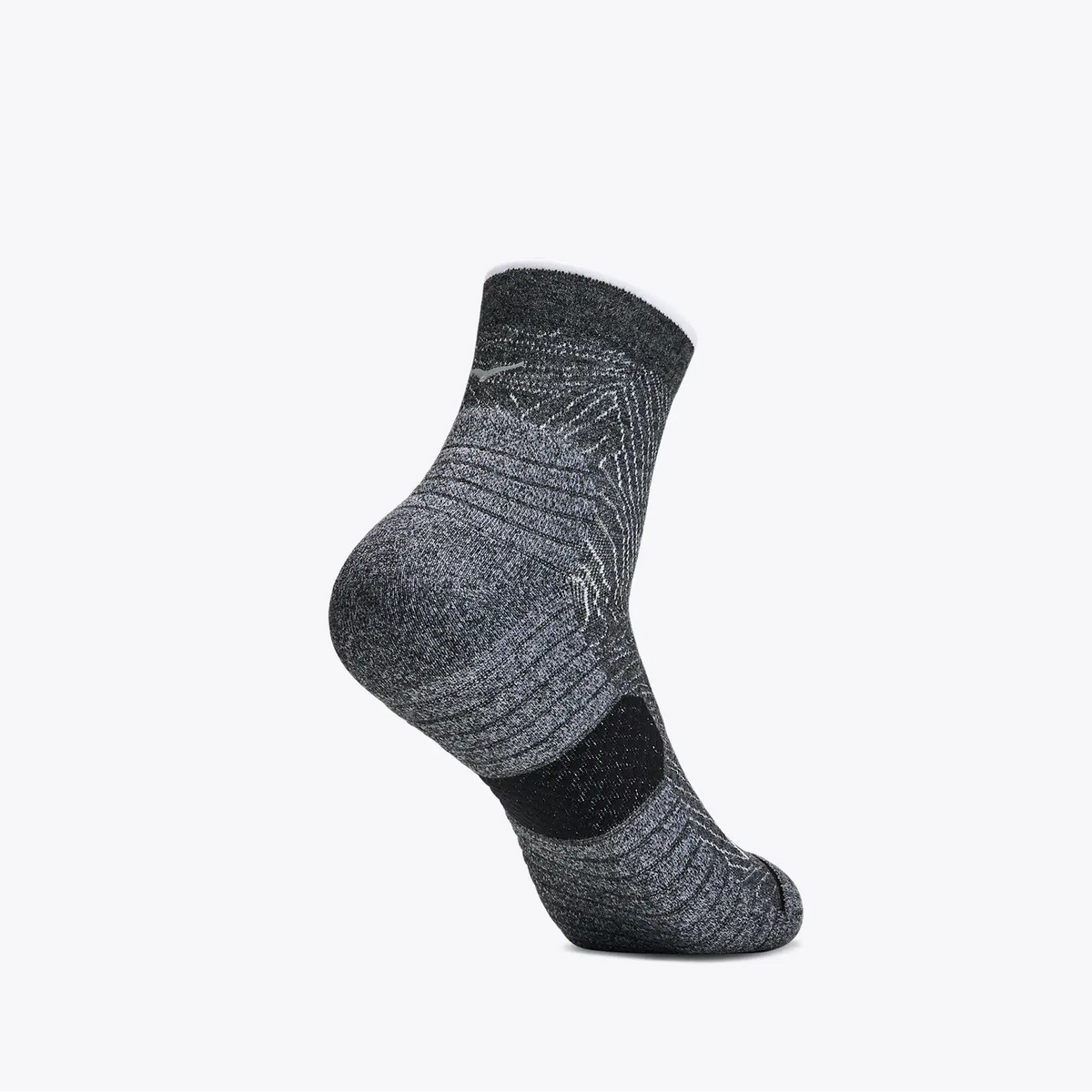 Hoka Quarter Run Sock | 3 Pack | White / Black / Grey