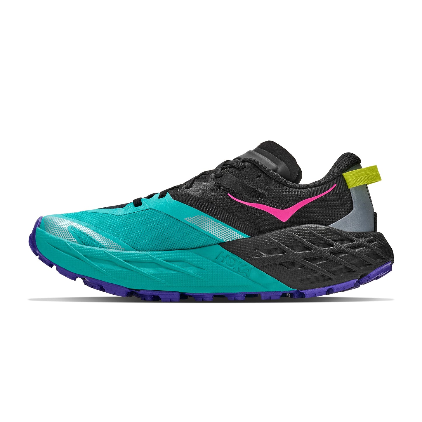 Hoka Speedgoat 7 | Black / Electric Aqua | Womens