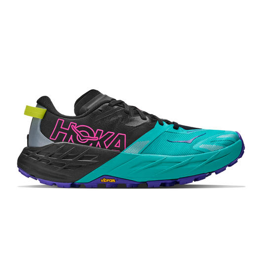 Hoka Speedgoat 7 | Black / Electric Aqua | Womens
