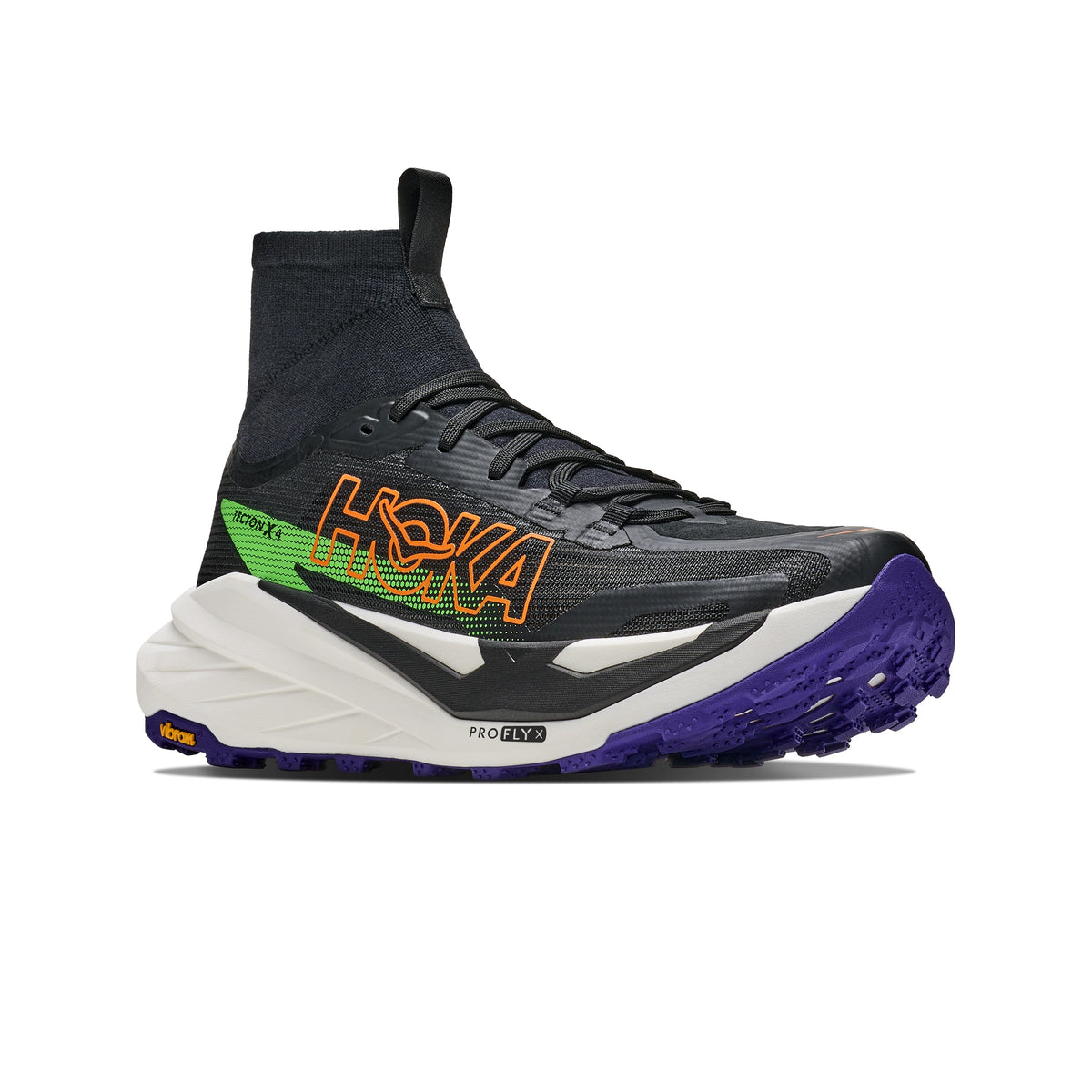 Hoka Tecton X 4 | Black / Neon Green | Mens
