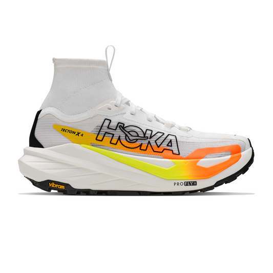 Hoka Tecton X 4 | Frost / Neon Tangerine | Mens