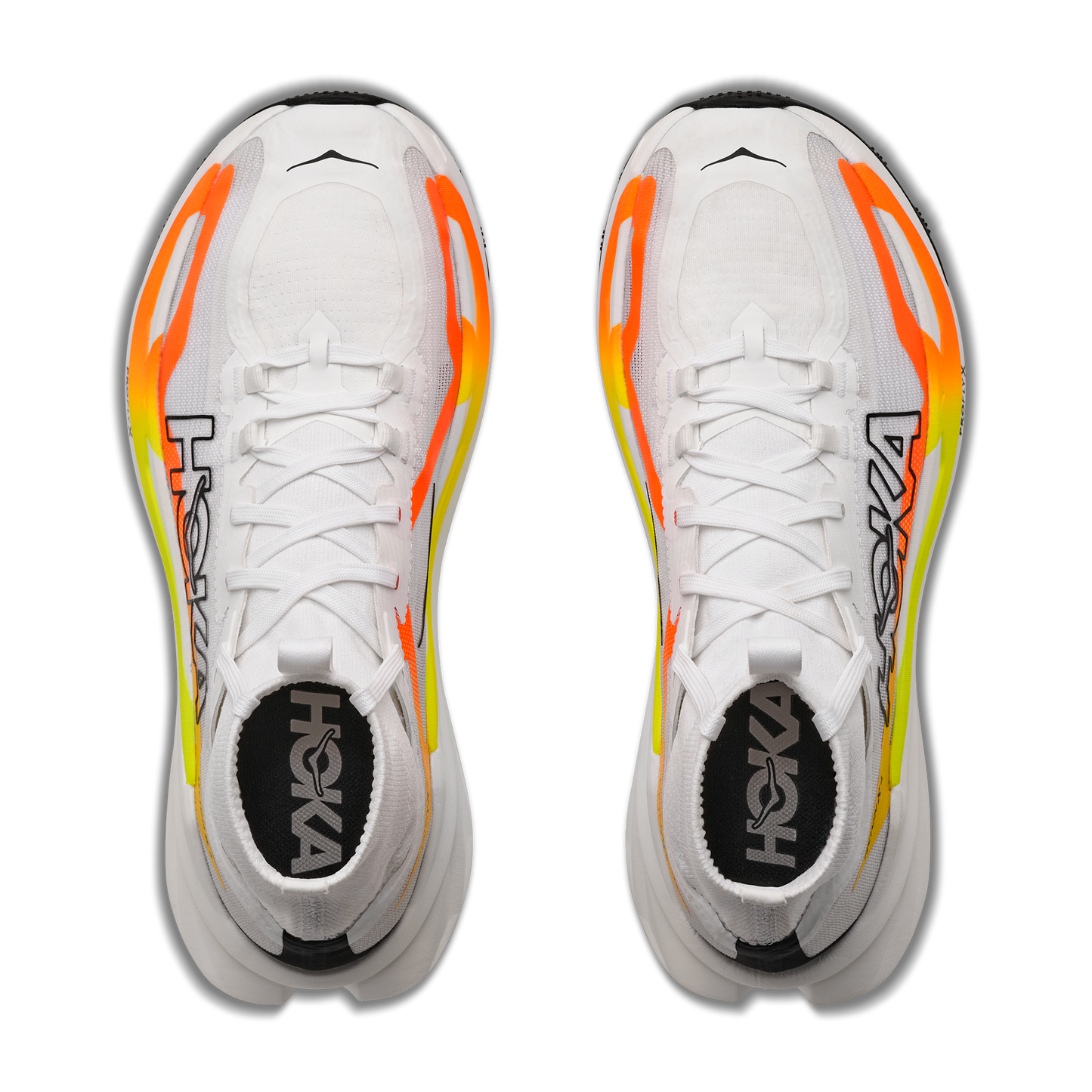 Hoka Tecton X 4 | Frost / Neon Tangerine | Mens
