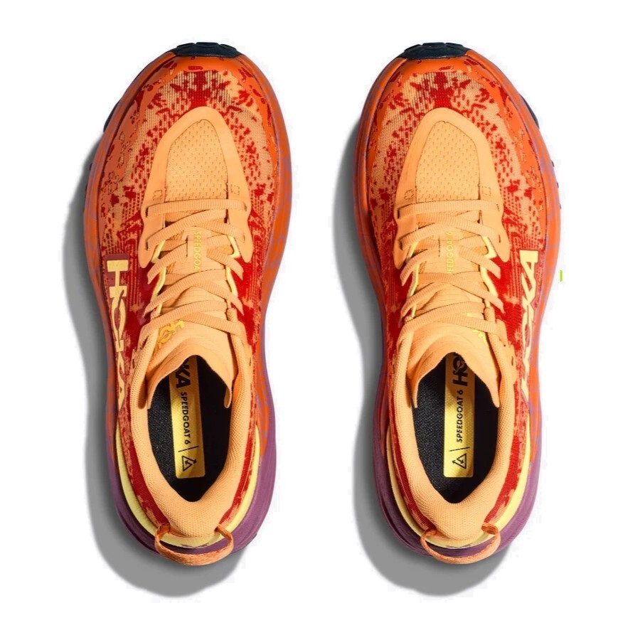 HOKA SPEEDGOAT 4 WIDE 思い付い 7 (US) オレンジ/ネイビー