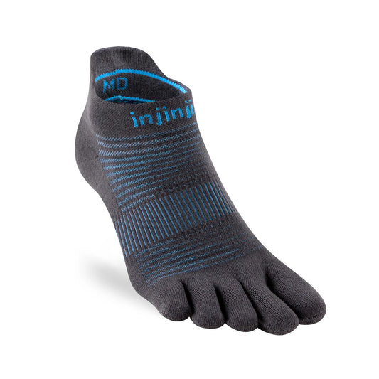 Injinji Run Sock | Lightweight | No Show | Carbon