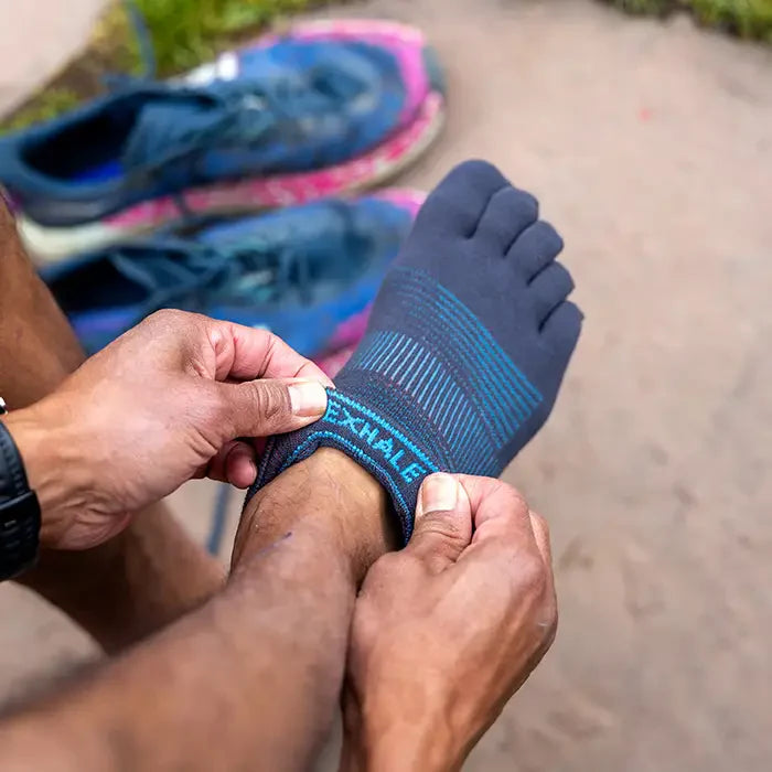 Injinji Run Sock | Lightweight | No Show | Carbon