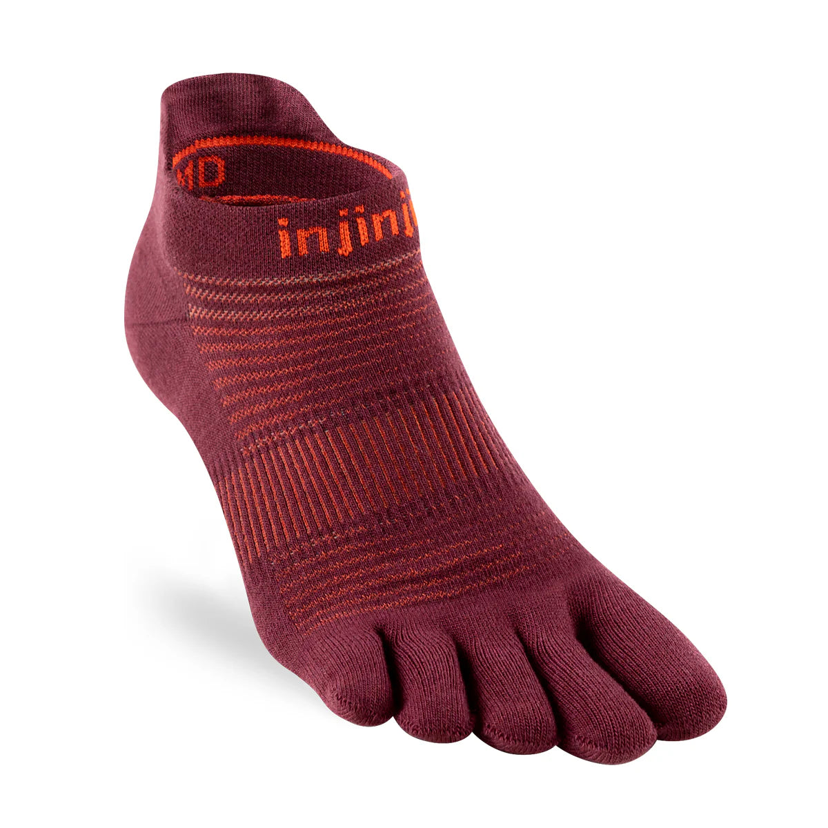 Injinji Run Sock | Lightweight | No Show | Mahogany