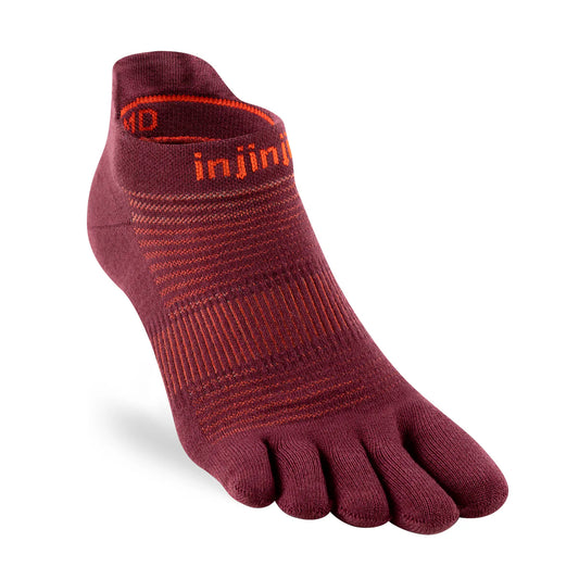 Injinji Run Sock | Lightweight | No Show | Mahogany