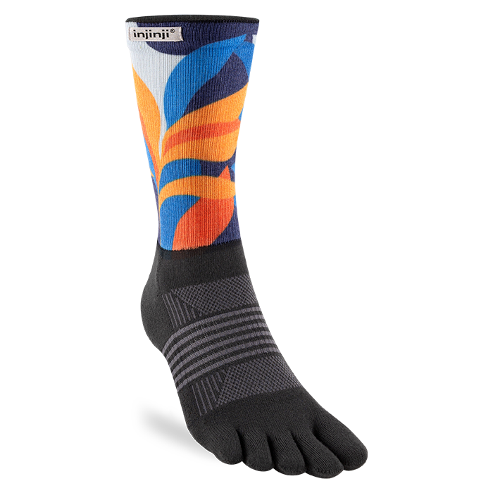 Injinji Trail Sock | Midweight | Crew Length | Botanic | Womens