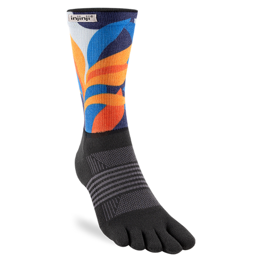 Injinji Trail Sock | Midweight | Crew Length | Botanic | Womens