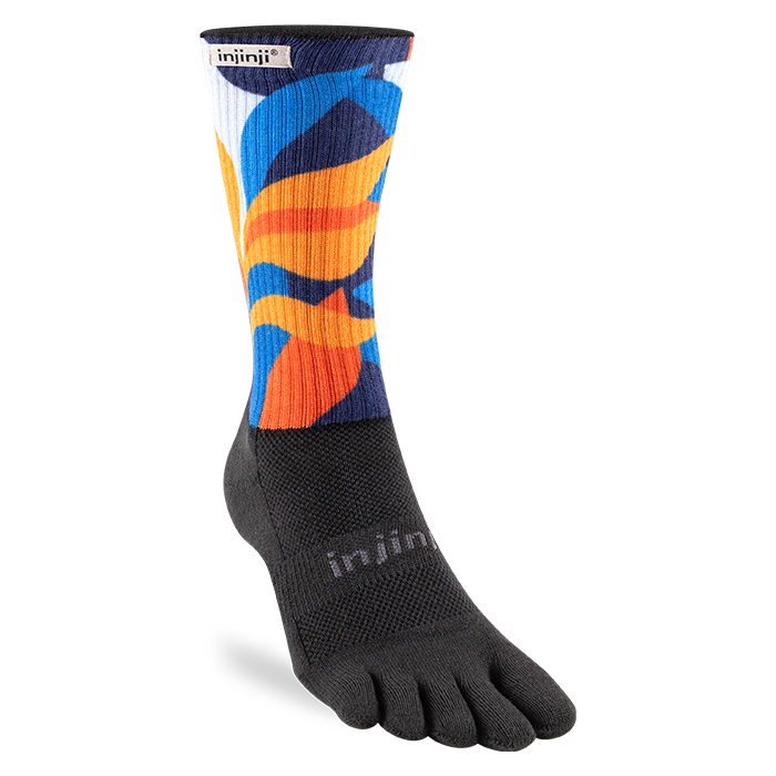 Injinji Trail Sock | Midweight | Crew Length | Botanic