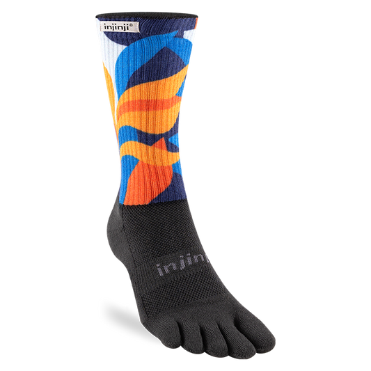 Injinji Trail Sock | Midweight | Crew Length | Botanic