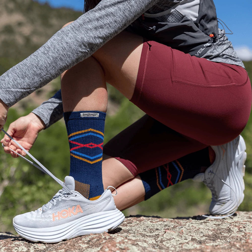 Injinji Trail Sock | Midweight | Crew Length | Denim