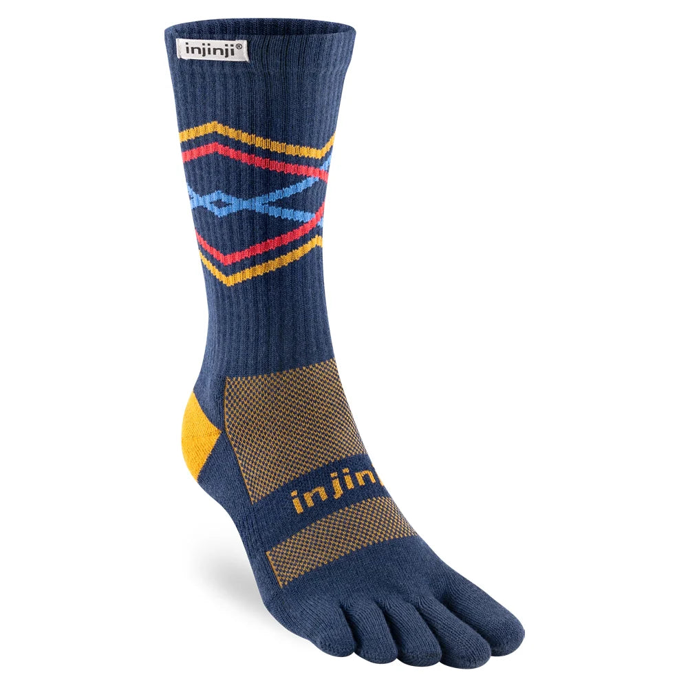 Injinji Trail Sock | Midweight | Crew Length | Denim