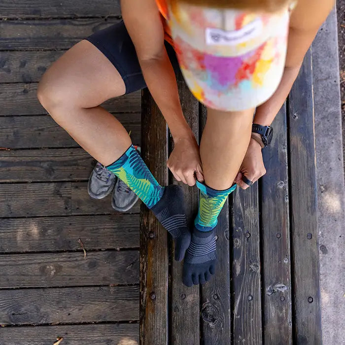 Injinji Trail Sock | Midweight | Crew Length | Jungle | Womens
