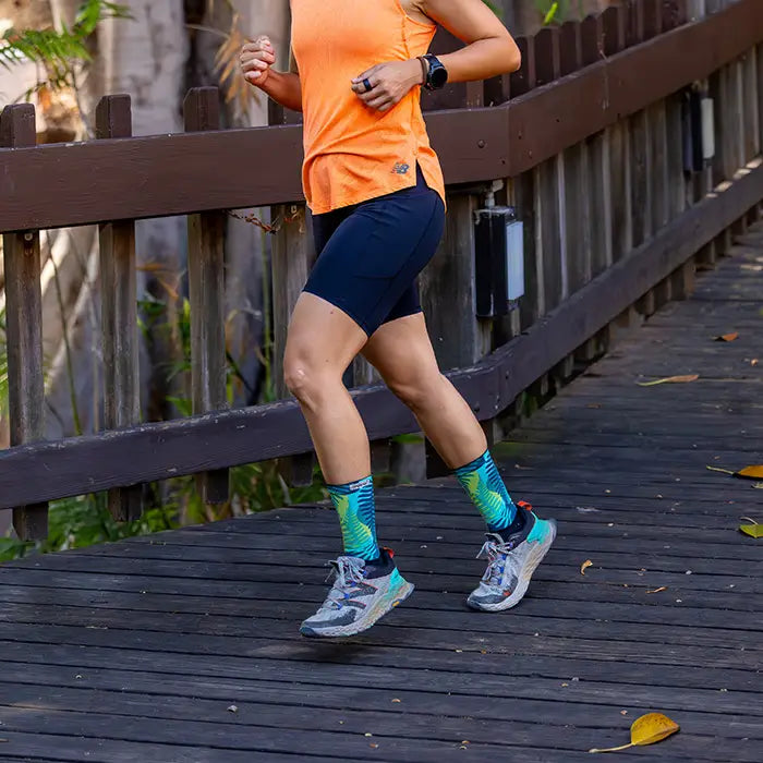 Injinji Trail Sock | Midweight | Crew Length | Jungle | Womens