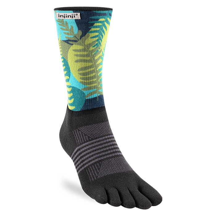 Injinji Trail Sock | Midweight | Crew Length | Jungle | Womens